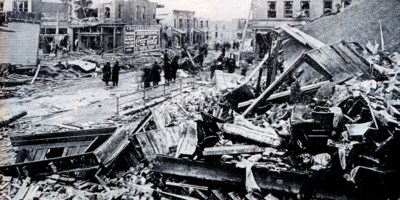 Destruction Tornado Damage Omaha 1913 Conflict Disaster Infighting