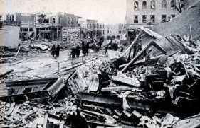 Destruction Tornado Damage Omaha 1913 Conflict Disaster Infighting