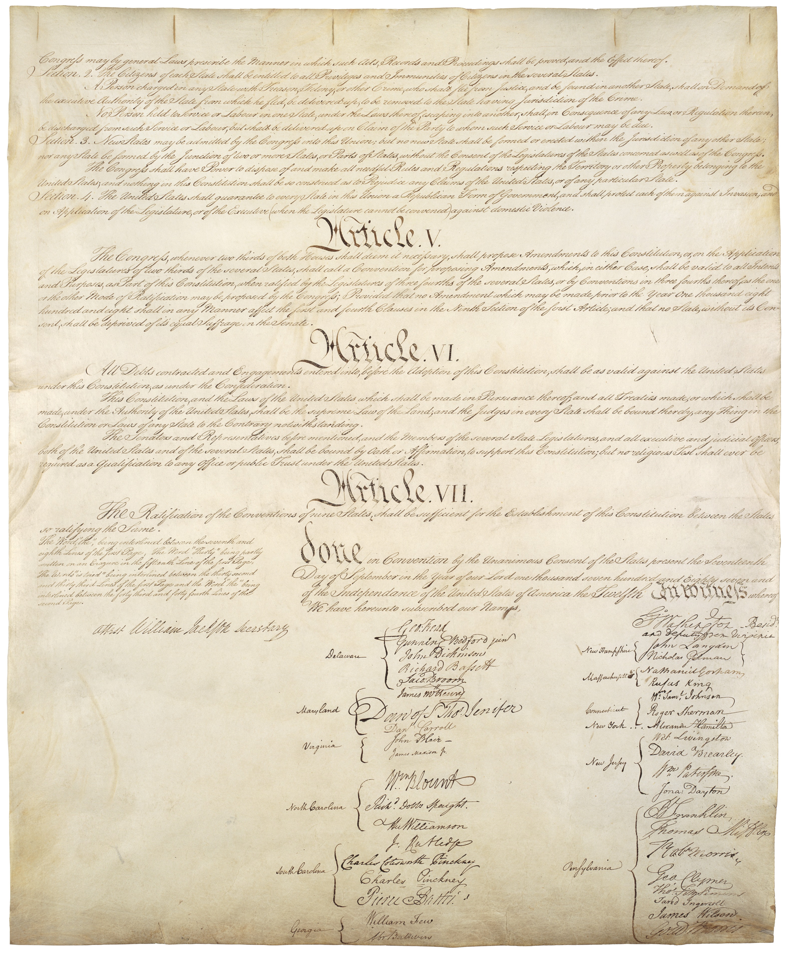 Constitution, Shared American Values, the Bill of Rights, the Preamble