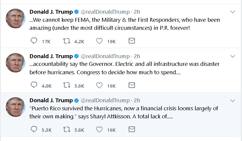 TrumpThreatensPRTweets