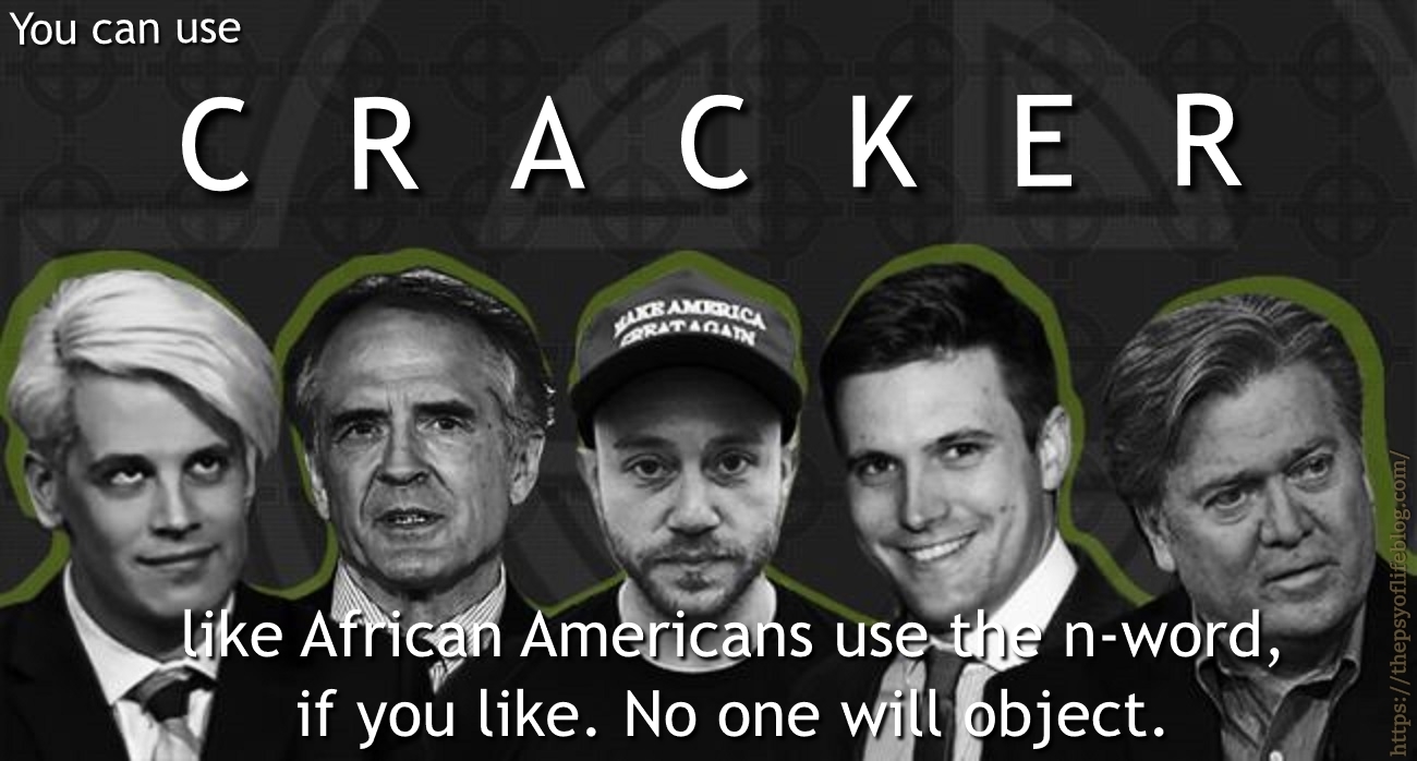 Meme, cracker, alt-right, snowflake, n-word, African Americans, Black, Americans