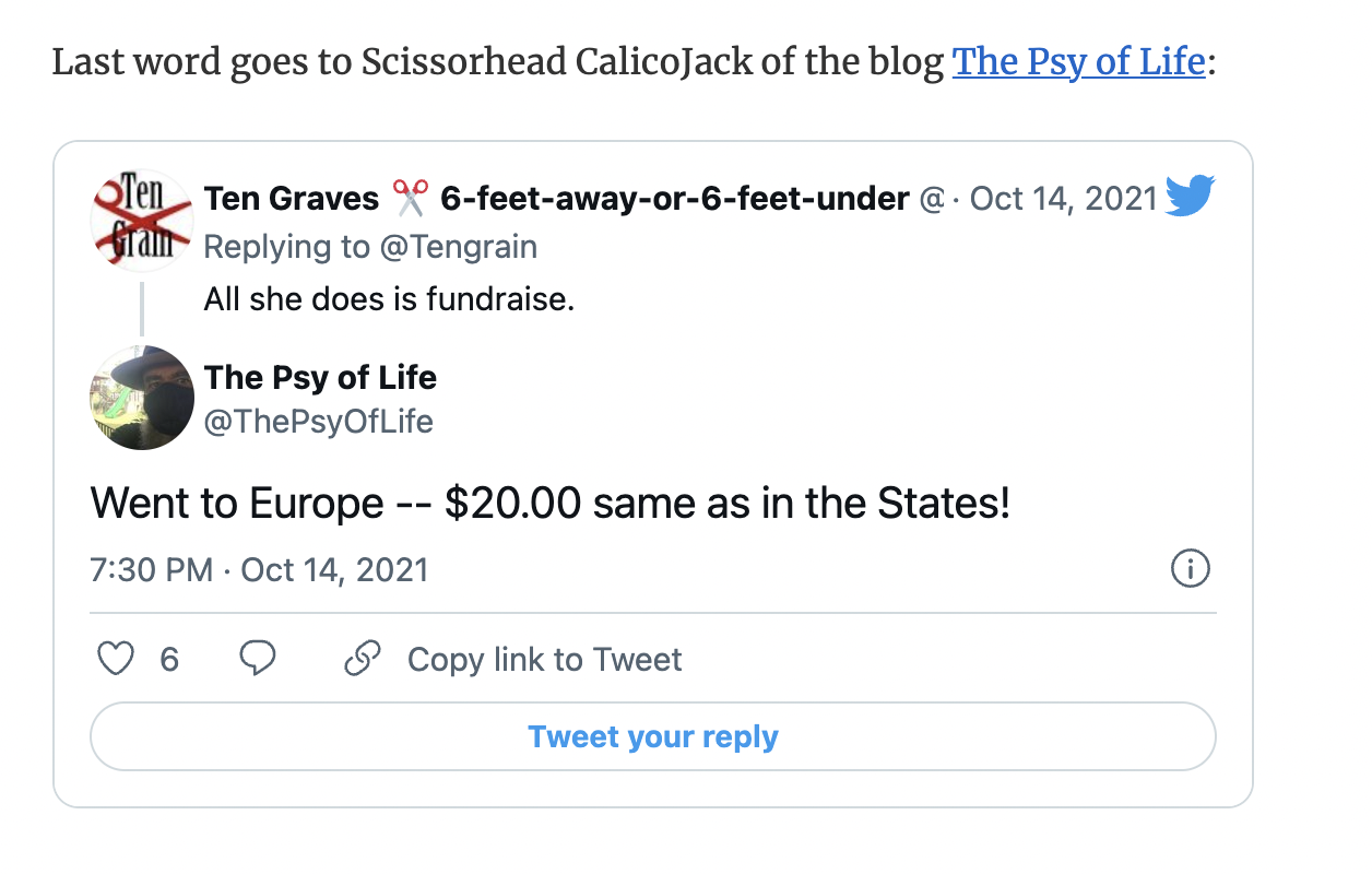 Who got the last word on Sinema's trip to Europe?