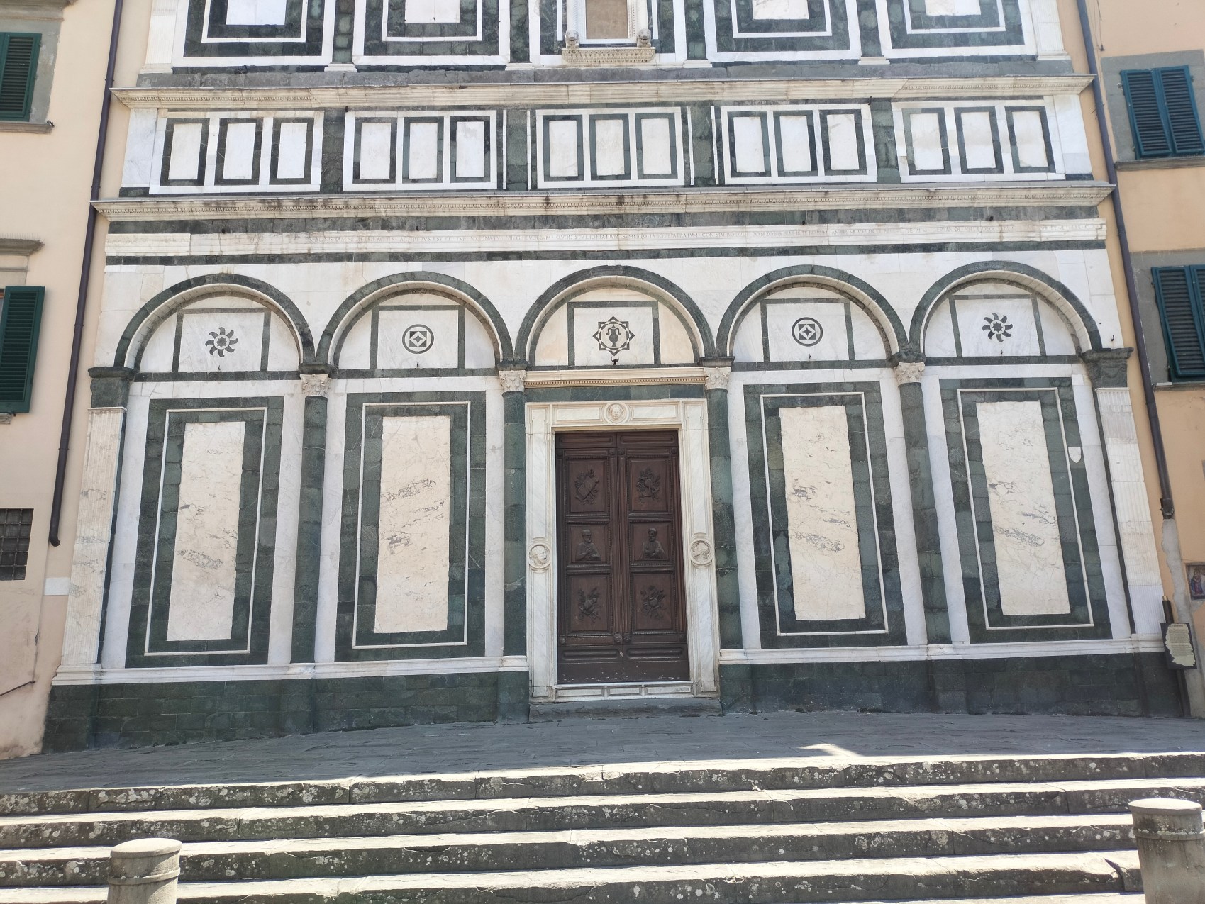 The thousand year old church in small town Tuscany