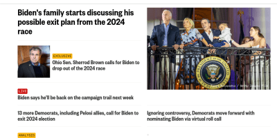 How anyone thinks it is better for Biden to drop out of the race than it is to use the Constitution to replace him if he is incapable of serving, is beyond me.