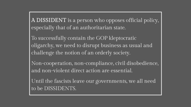 Dissidents the Zeitgeist of our time